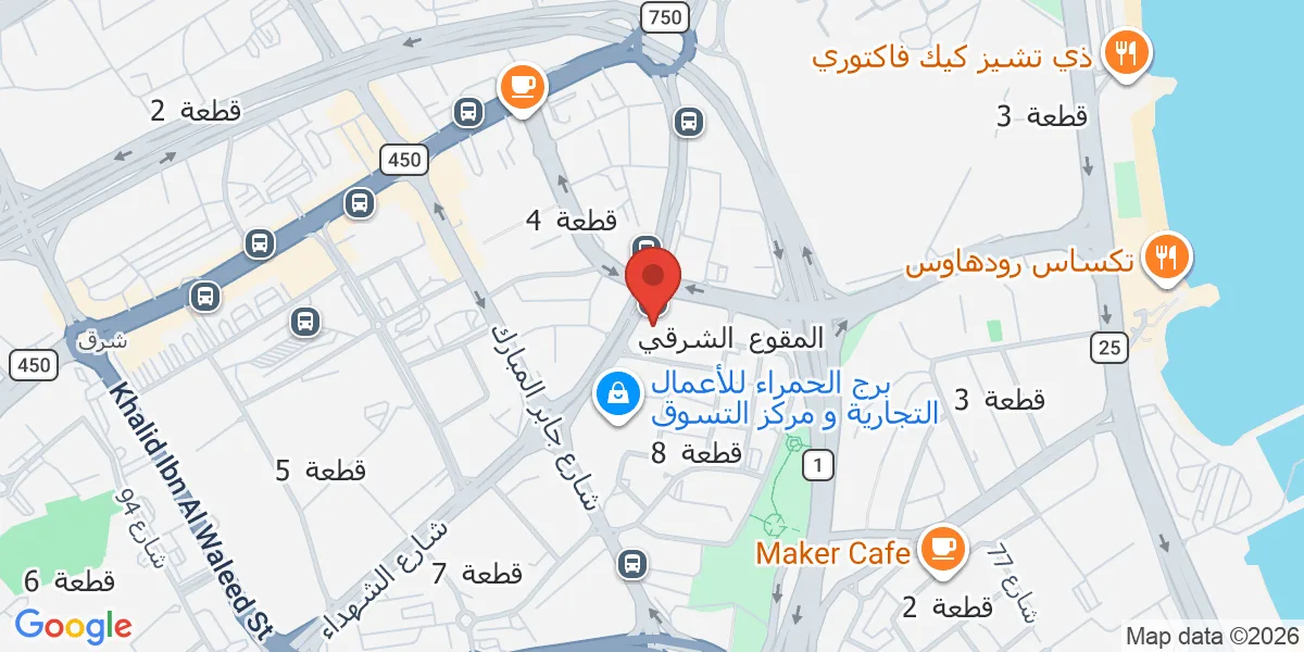 موقع الشركة على الخريطة