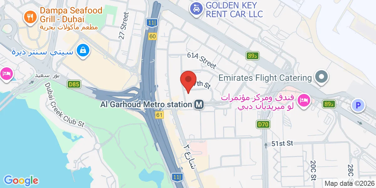 موقع الشركة على الخريطة