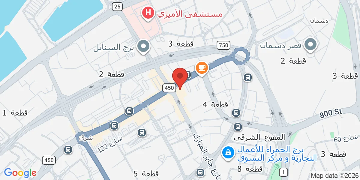 موقع الشركة على الخريطة