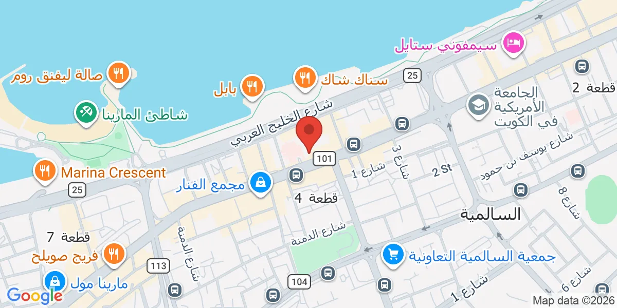 موقع الشركة على الخريطة