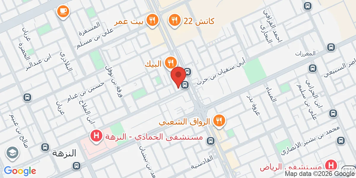 موقع الشركة على الخريطة