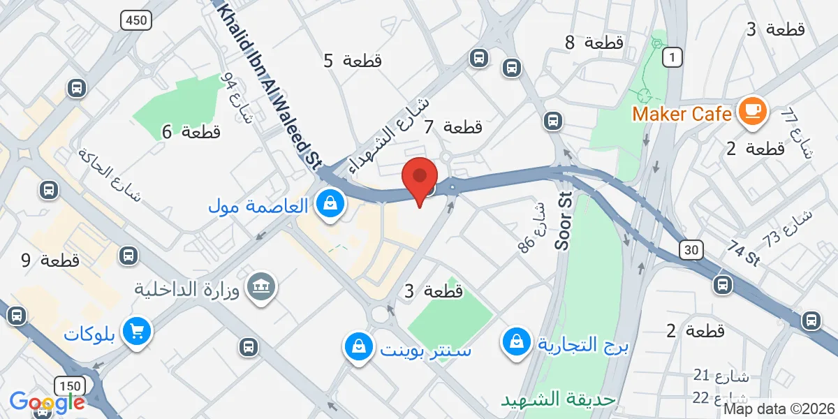 موقع الشركة على الخريطة