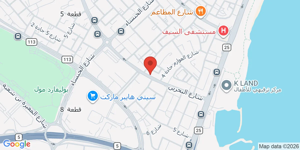 موقع الشركة على الخريطة