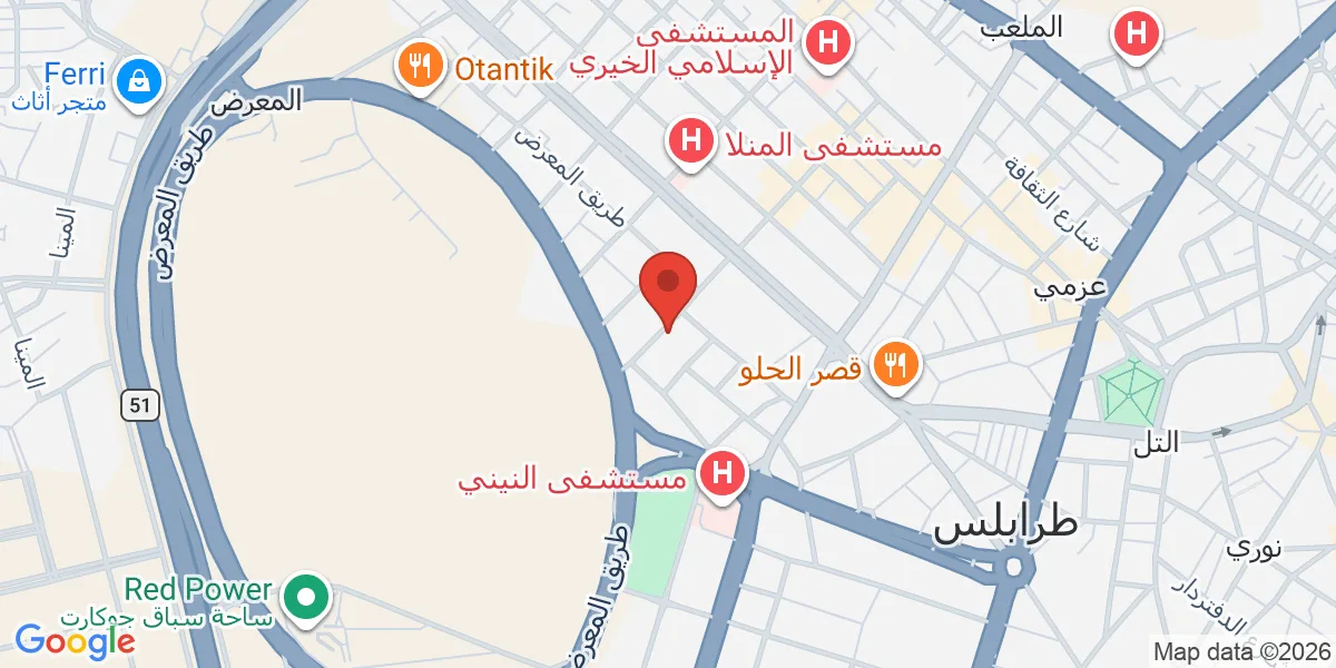 موقع الشركة على الخريطة